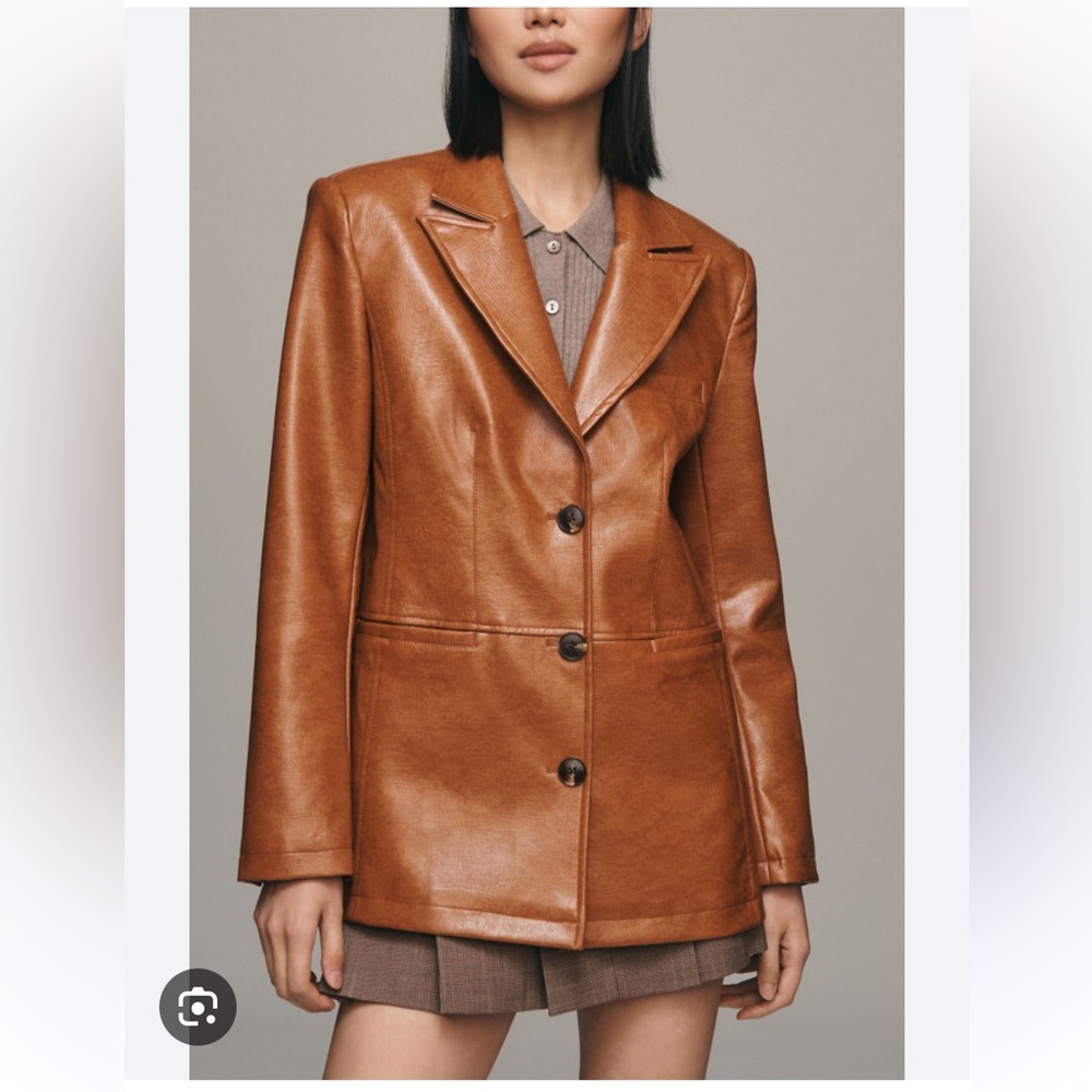 Maeve Faux Leather Jacket